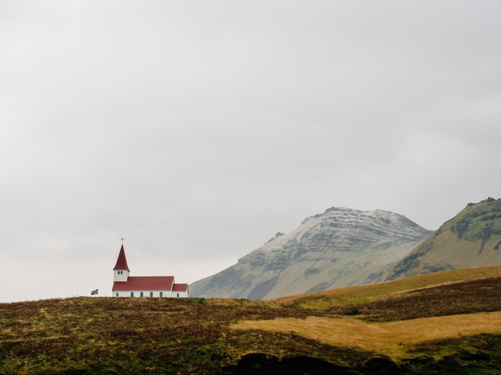 Public Domain Images - Old White Church Hill Mountains